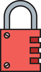 padlock icon illustration