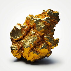 gold nugget, gold, solid gold, 24-karat 999