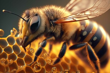 Bee and honey, Generative AI