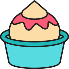 cake and dessert icon illustration