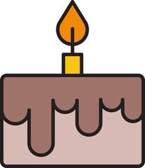 cake and dessert icon illustration