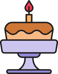 cake and dessert icon illustration