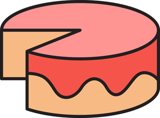 cake and dessert icon illustration