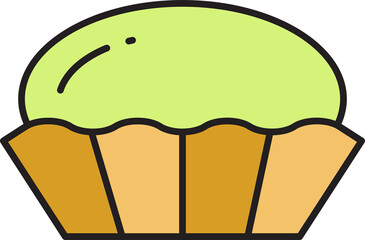 cupcake icon illustration