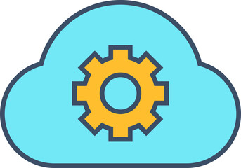 cloud and gear icon