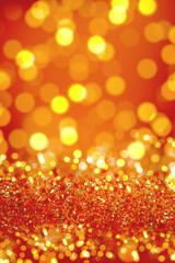 Shiny background. Beautiful glowing bokeh. Bright glowing backgr