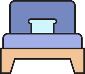 bed and mattress icon