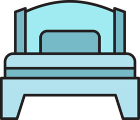 bed and mattress icon