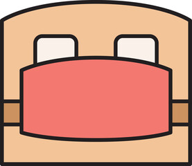 bed and mattress icon