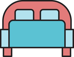 bed icon illustration