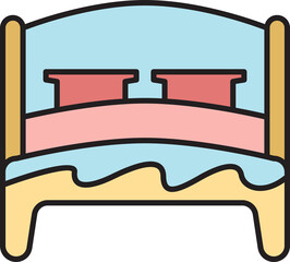 bed icon illustration