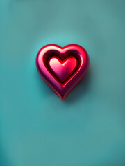 heart shaped candy on agrey background