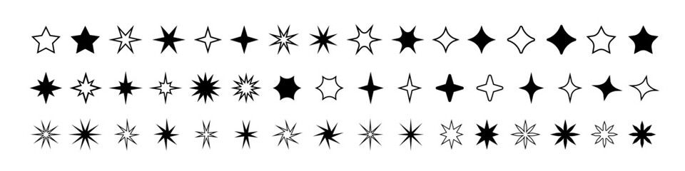 Star icon. Star icon set.Vector collection.