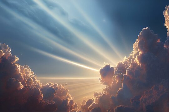 Second Coming of Jesus in the Clouds. Generative AI