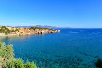 Fototapeta na wymiar Istron Bay in Istro, Kreta (Griechenland)