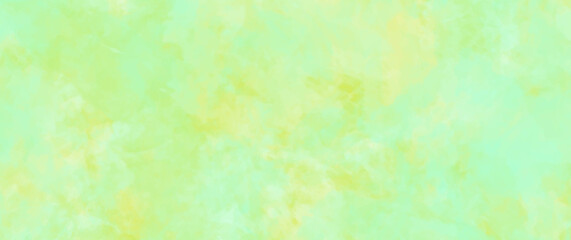 Green summer vector watercolor background. Hand drawn wallpaper design for cards, flyers, poster, banner, cover design, invitation cards, prints, and wall art. Light green illustration for design.	