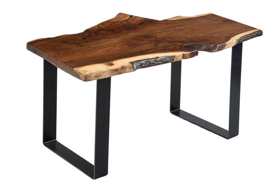 tables manufactured of natural wood isolated on white.wooden tables