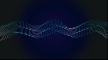 abstract blue wave background