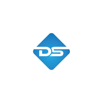 Vector ds letter logo design template