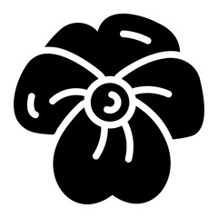 pansy glyph icon