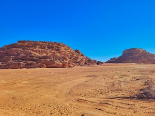 Fototapeta na wymiar wadi rum desert in jordan