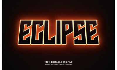 Eclipse 3D text style effect