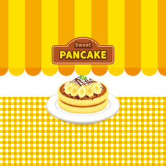 パンケーキ お店 チョコバナナ