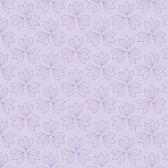 Light purple background with subtle vegetal pattern, seamless pattern. Decorative background for wrapping paper, wallpaper, textile, greeting cards and invitations.