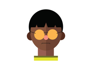 Profile Icon Female Avatar Woman Portrait Casual Person Silhouette Face Flat Design Vector Illustration. Perfect for coloring book, textiles, icon, web, painting, books, t-shirt print.