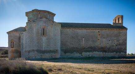 The hermitage of Santa María is a Romanesque hermitage in Chalamera (province of Huesca, Spain), located halfway between Chalamera and Alcolea de Cinca, near the confluence of the Cinca and Alcanadre 