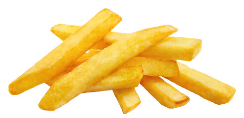 Delicious french potato fries cut out