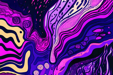 Abstract fluid pop art background wallpaper
