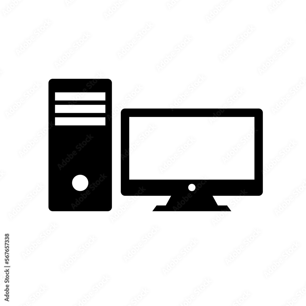 Aufkleber computer and server icon. internet and web. vector.