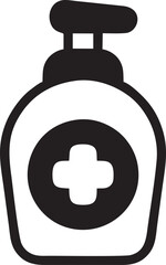 Hand icon symbol in black vector image , illustration of the human finger