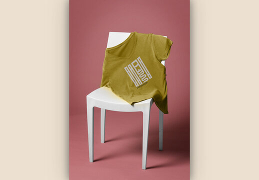 TShirt on Chair Mockup