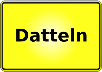 Stadteingangsschild Deutschland Stadt Datteln