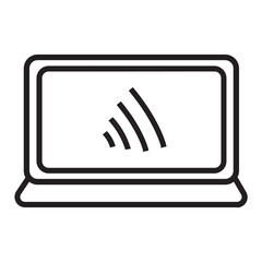 wireless network laptop icon