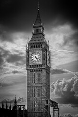 Fototapeta na wymiar The Big Ben, officially named the Elizabeth Tower, is a symbol of London and one of the city's most famous landmarks.