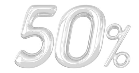 Percent  50 Silver Number 3d 