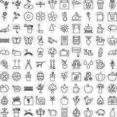 Winter icons pack, spring icons set, winter symbols, winter vector icons, new year icons set, Tree icons pack, festival icons set, event icons, winter outline icons set