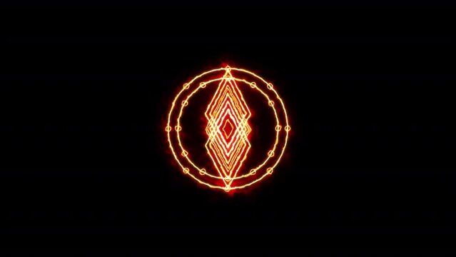 Esoteric Symbol Transparent Alpha Video