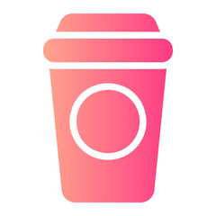 coffee cup gradient icon