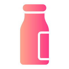 milk bottle gradient icon