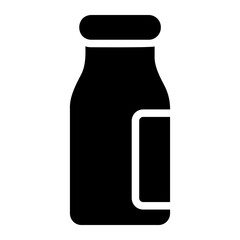 milk bottle glyph icon