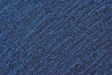 Soft blue color melange fabric texture or background
