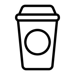 coffee cup line icon