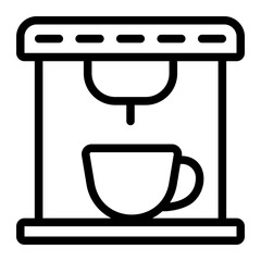 coffee machine line icon