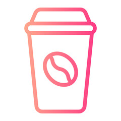 coffee cup gradient icon