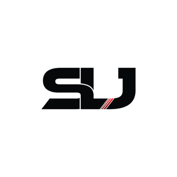 SLJ letter monogram logo design vector