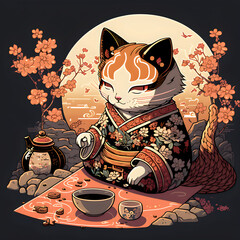 teatime with a cat